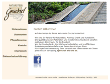Tablet Screenshot of naturstein-gruchel.de